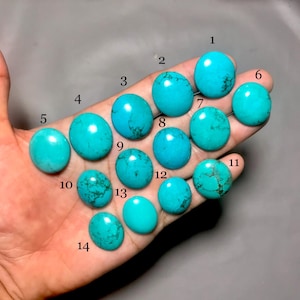 Een hoogwaardige natuurlijke Tibetaans turkoois edelsteen-turkoois cabochon-losse edelsteen voor het maken van sieraden Stones-M- (01-26)