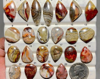 A one quality Natural Crazy Lace Agate-Designer Crazy Lace Agate Cabochon-Loose Gemstone for jewelry making Stones