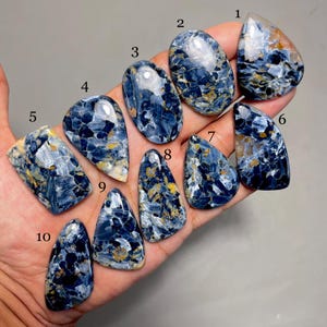 Blue pietersite Cabochon A One Quality 100% Natural Blue Pietersite Cabochon Loose Gemstones for jewelry making Stones code-SM-21