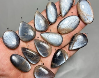 Piedra solar Piedras lunares cabujón 100% natural Piedra solar Piedras lunares sueltas de calidad superior para la fabricación de joyas Código de piedras-110