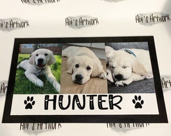 personalised pet mat