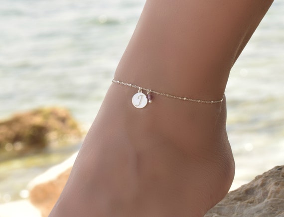 Cavigliera Fiori Donna In Acciaio Regolabile - Bracciale Caviglia Argento - Gioiello Regalo Elegante - Foto 4