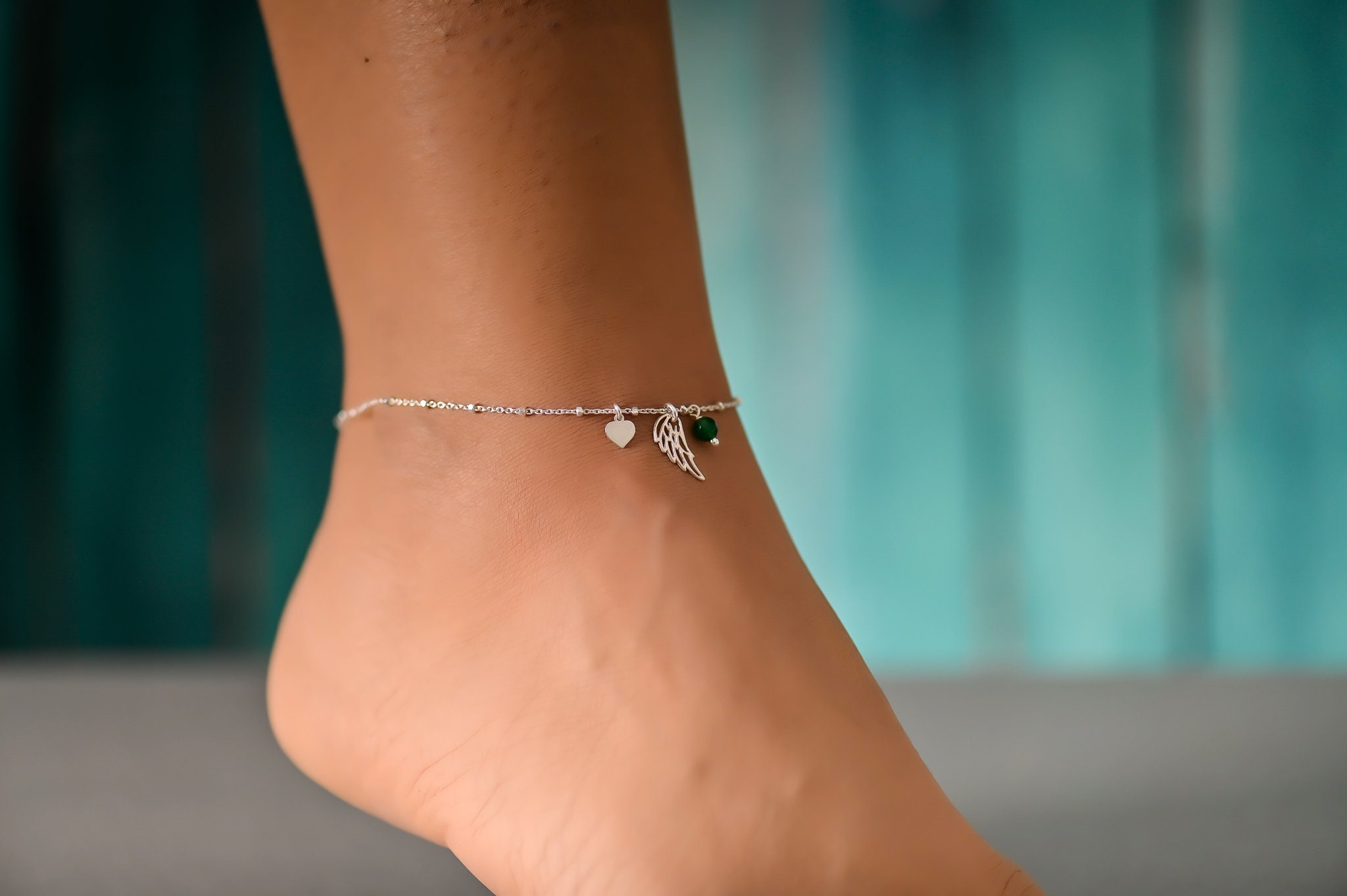 ANGEL WING ANKLET-Beautiful Ankle Bracelet Meaningful Wife
