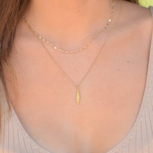 Dubbele ketting set, sierlijke gouden gelaagde ketting, dubbellaagse ketting, multi strand ketting, gelaagdheid ketting, minimalistische sieraden