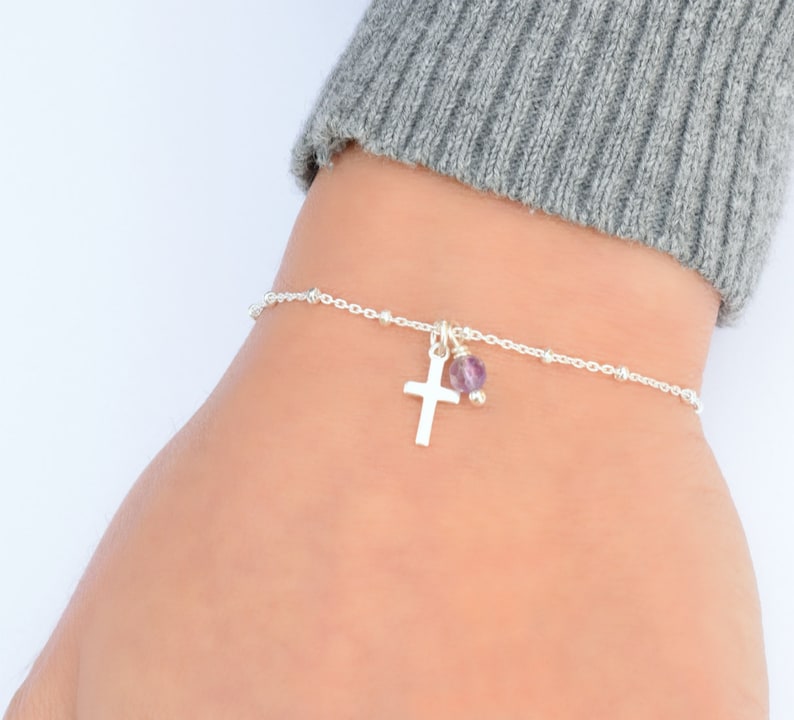 Dainty Cross Bracelet Cross Bracelets for Women Charm Etsy