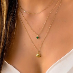Dainty Gold Layered Necklace Set, Layered Necklaces for Women, Multi Strand Necklaces, Boho Gold Layered Necklace, Triple Layer Necklace