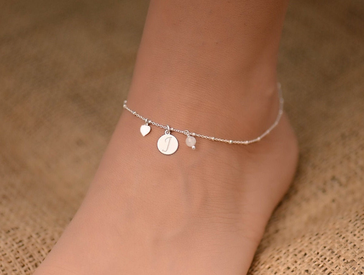 Custom Initial Anklet Anklets for Women Ankle Bracelets for Etsy
