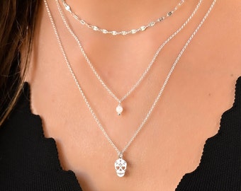 Labyrins×Sugascoop Ceramic necklace 14 NEW 100% Authentic SWAROVSKI Rhodium White Crystal Matrix Y