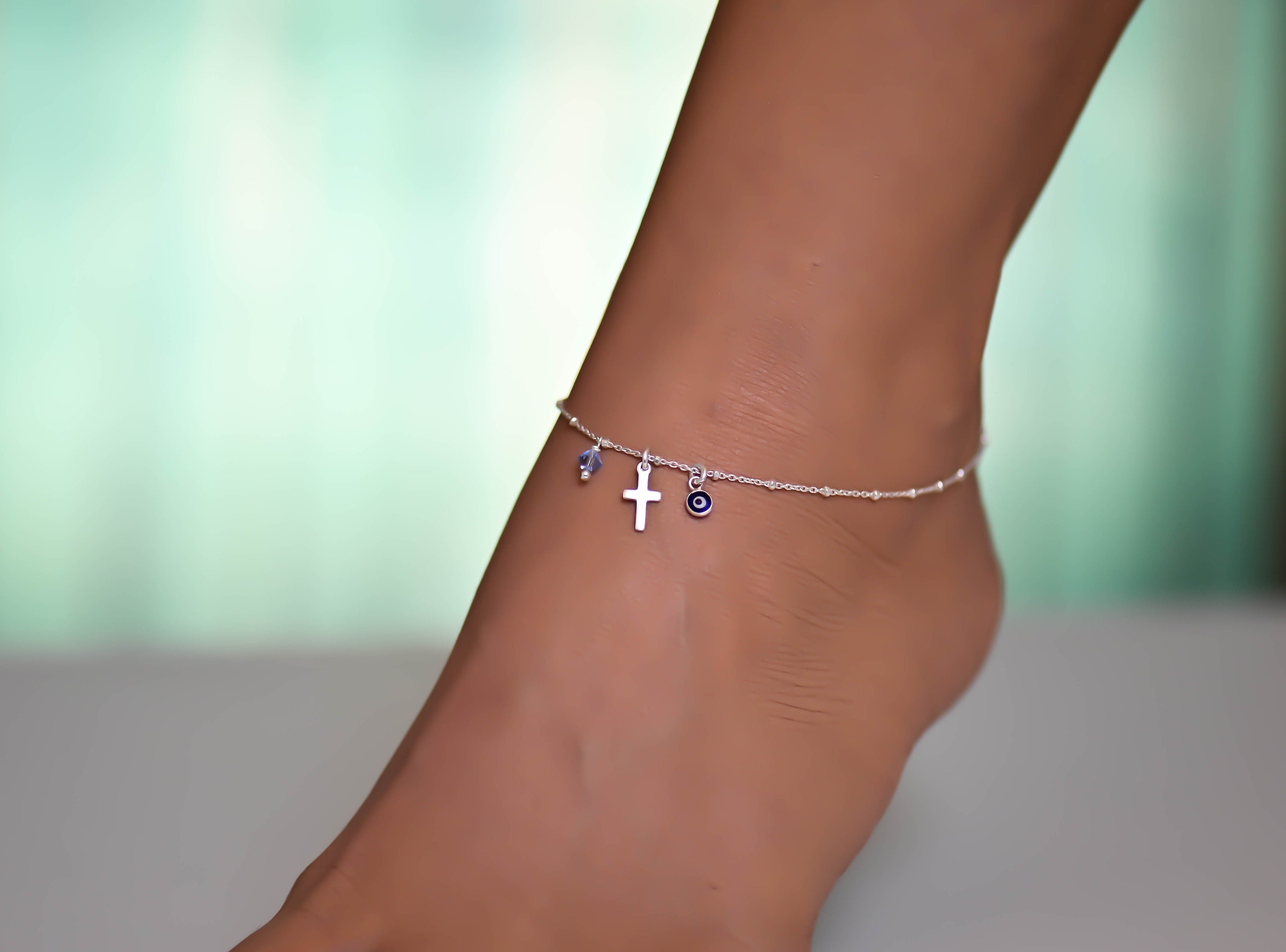 Ankle bracelet in silver - MAM