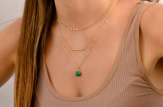 Layered Necklace Set Gold Boho Layered Necklaces for Women