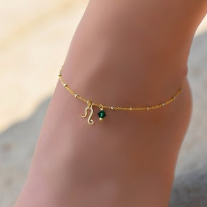 Złota bransoletka na kostkę ze znakiem zodiaku Lwa, Bransoletka na kostkę, Złota bransoletka na kostkę, Złote bransoletki na kostkę dla kobiet, Bransoletka na kostkę ze znakiem zodiaku Lwa, Bransoletka na kostkę ze znakiem zodiaku