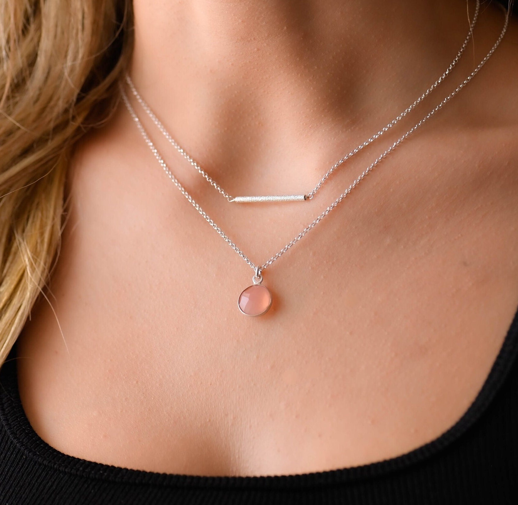 CHLOE★素敵！leather and rose quartz necklace CHLOÉ Jemma Rose-Quartz And Leather Necklace in Brown | endource