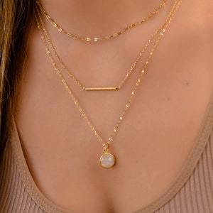 Stack Necklaces for Women Silver/gold 3 Layered Necklace Multi 