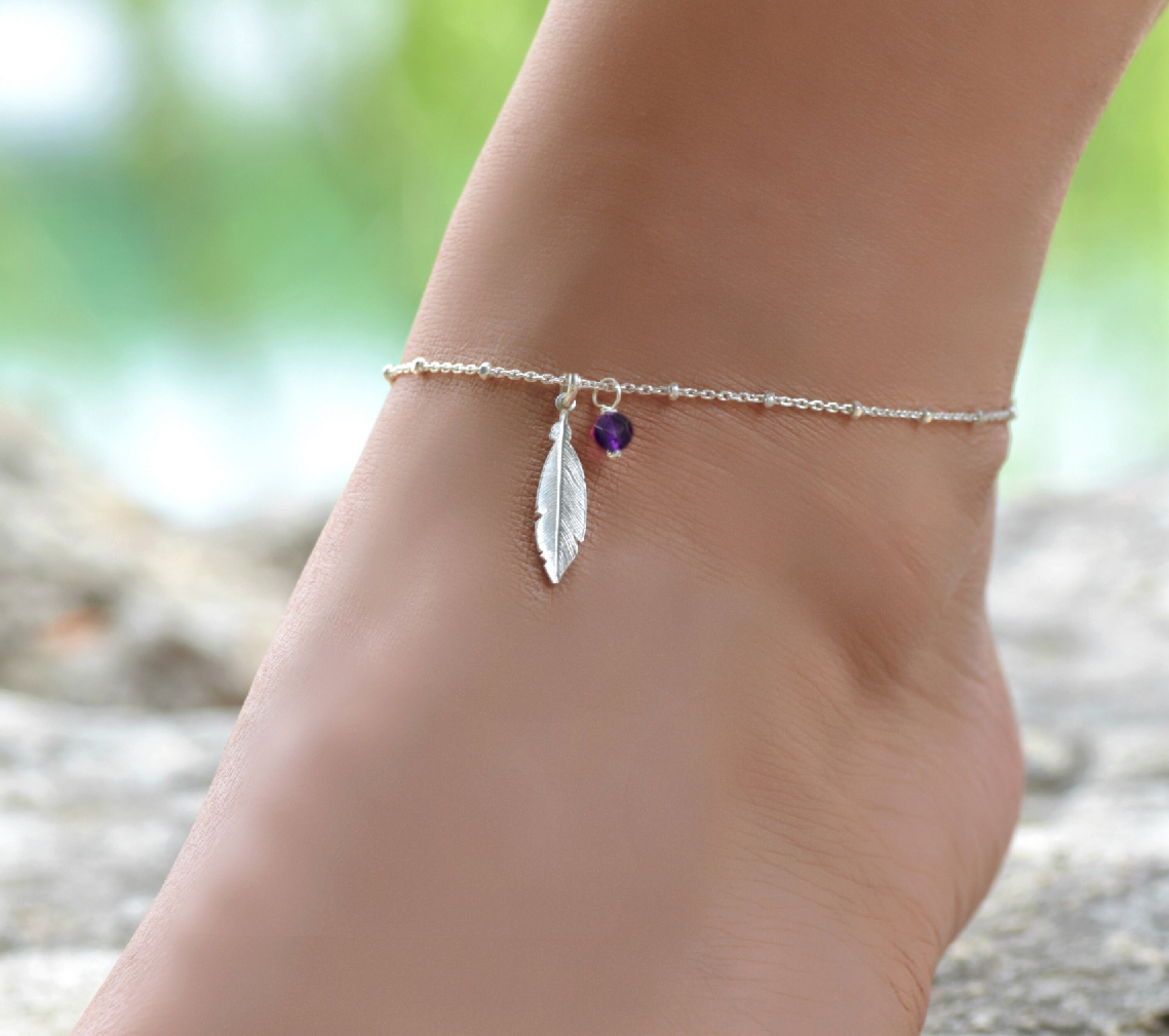 Feather anklet hotsell