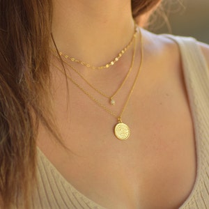 Layered Necklace Set, Boho Gold Layered Necklace, Dainty Layered Necklace Gold, Multi Strand Necklace, Dainty Necklaces for Women