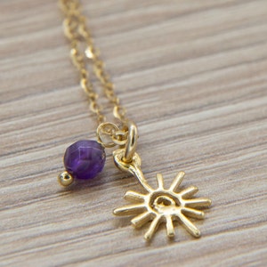 Mały Złoty Naszyjnik Słońce, Naszyjnik Słońce, Naszyjnik Słońce, Naszyjnik Sunburst, Minimalistyczny Naszyjnik, Naszyjnik Niebiański, Biżuteria Niebiańska