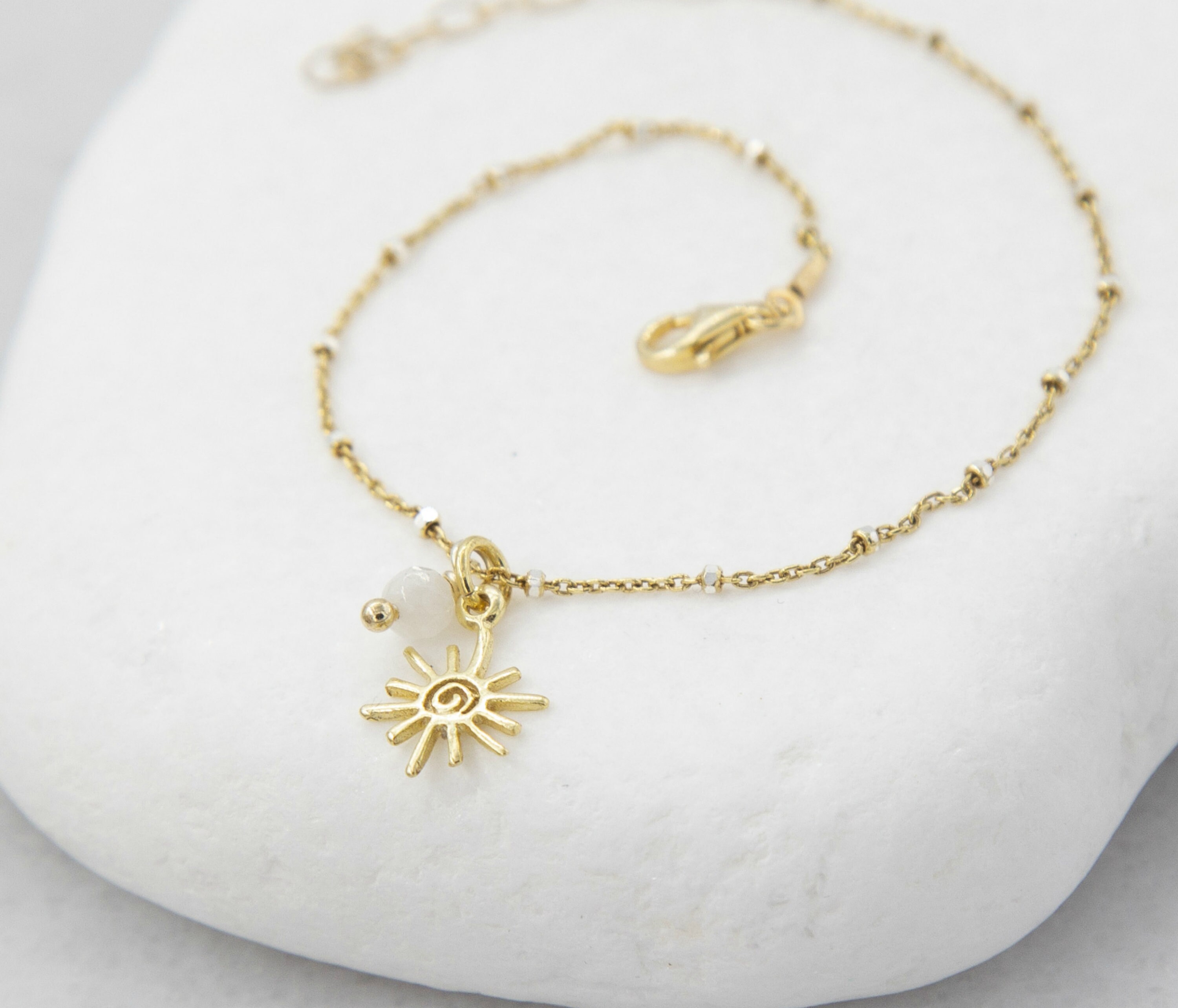 Dainty Gold Anklet Boho Anklets for Women Sun Anklet Gold Etsy