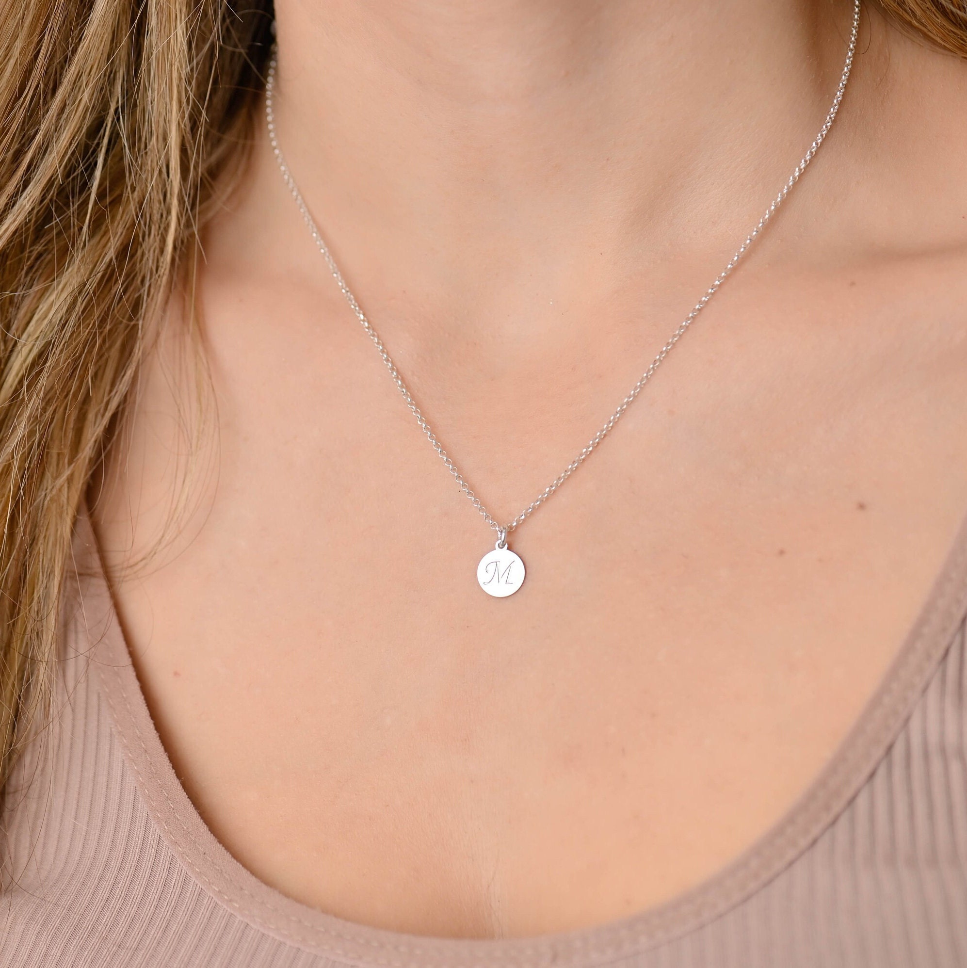 ブレスレット LESS IS MORE silver initial necklace 793808.jpg