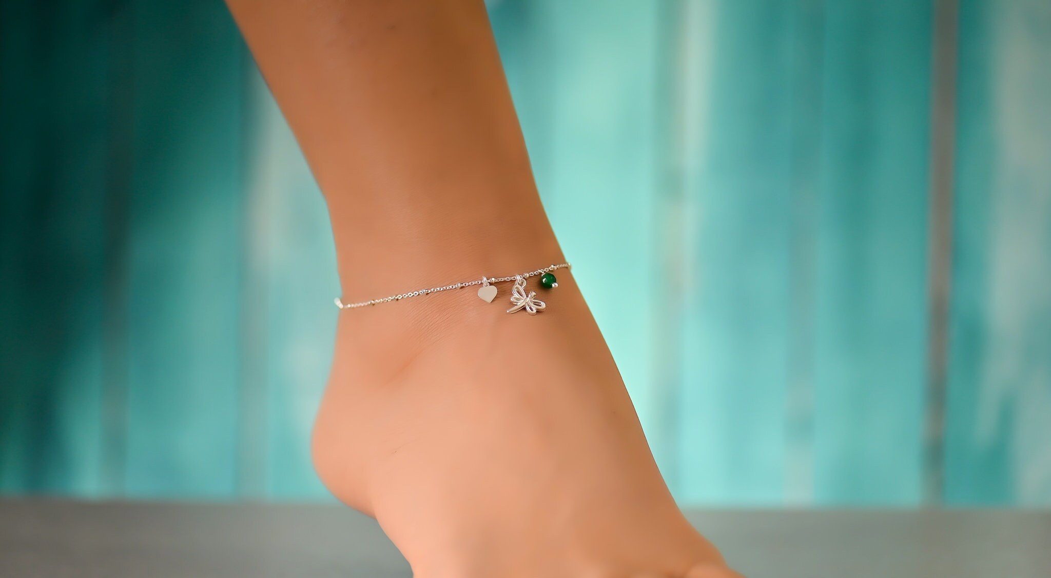 Zavya Anklets  Buy Zavya Dragonfly Rose Gold Plated 925 Sterling Silver  Chain Anklet With Beads Pair Online  Nykaa Fashion