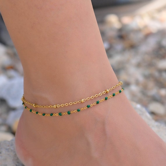 Star Female Anklets Barefoot Sandals Foot Jewelry Leg New Anklets On Foot  Ankle Bracelets For Women Leg Chain Gift