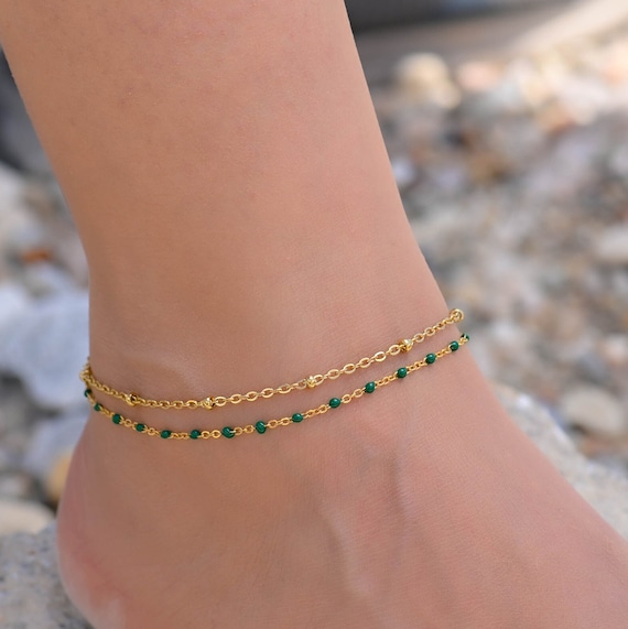 Star Female Anklets Barefoot Sandals Foot Jewelry Leg New Anklets On Foot  Ankle Bracelets For Women Leg Chain Gift