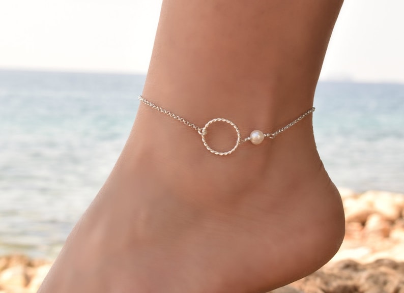 infinity symbol ankle bracelet