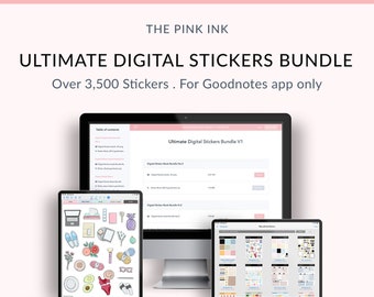 The Ultimate Digital Stickers Bundle | Digital Planner Stickers | Ipad planner | Goodnotes ready stickers | Sticker Pack | Instant download