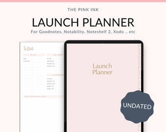 Launch Digital Planner Business Launch Planner Digital Product Launch Planner Business Tablet Planner Digital Journal Dream Vision Launch
