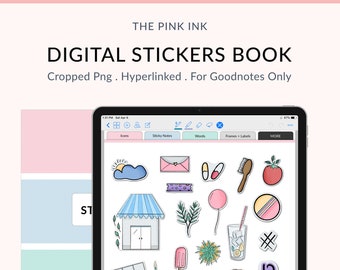 Digital Stickers, Digital Planner sticker, Digital Sticker Book album 500+ stickers for Goodnotes | GoodNotes Stickers | Instant Download