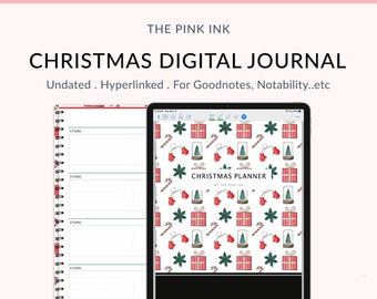Christmas Planner | Christmas digital journal | Christmas shopping planner | Holiday shopping list | Christmas gift list | Gift for her