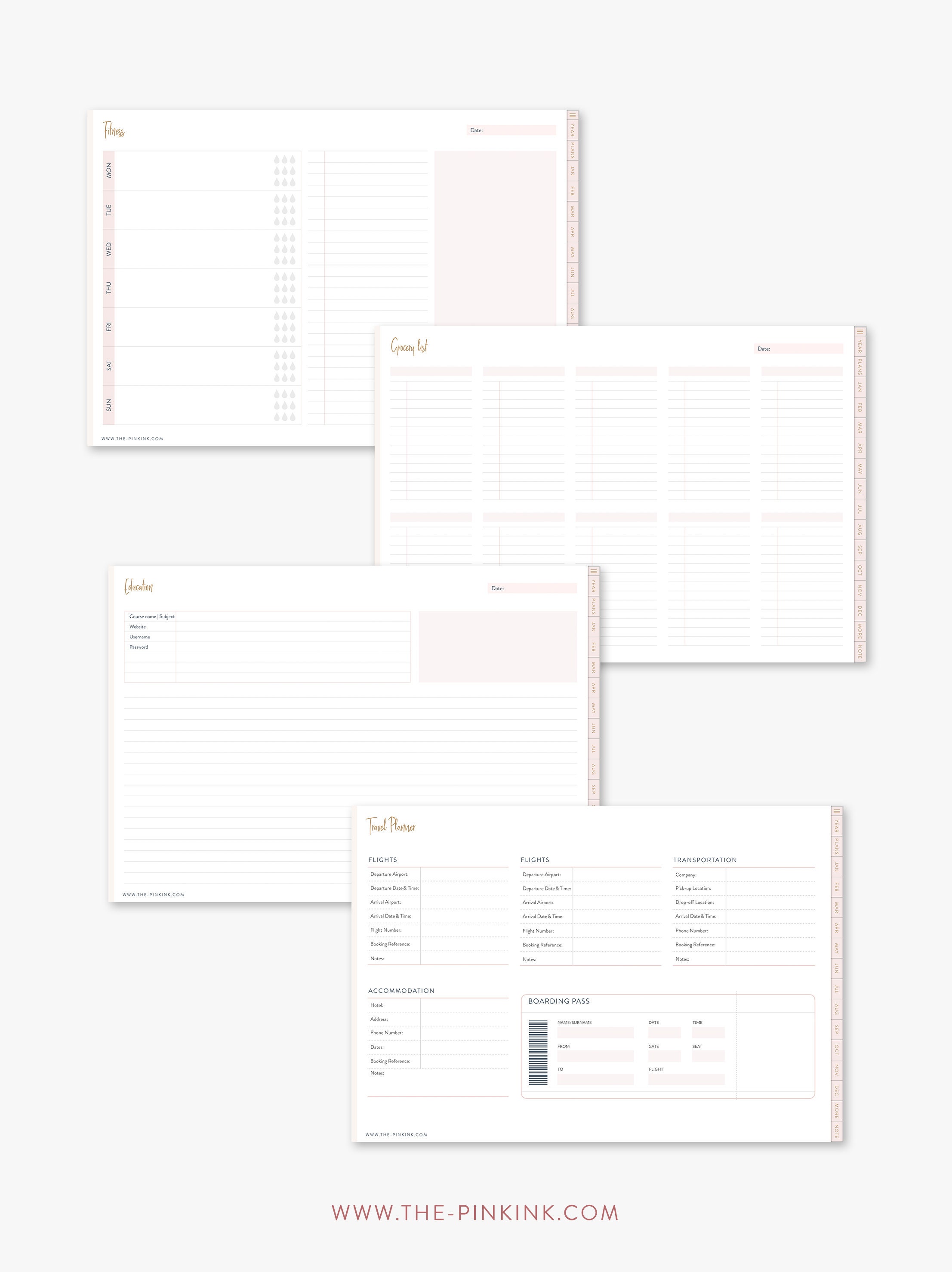 Weekly Digital Planner and Stickers iPad Weekly Planner Etsy