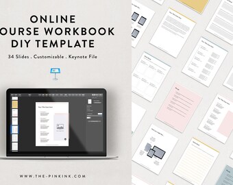 Online Course Workbook | Keynote Template, Online Course Presentation, Masterclass workbook, List Building, Lead Magnet, Opt-In Template