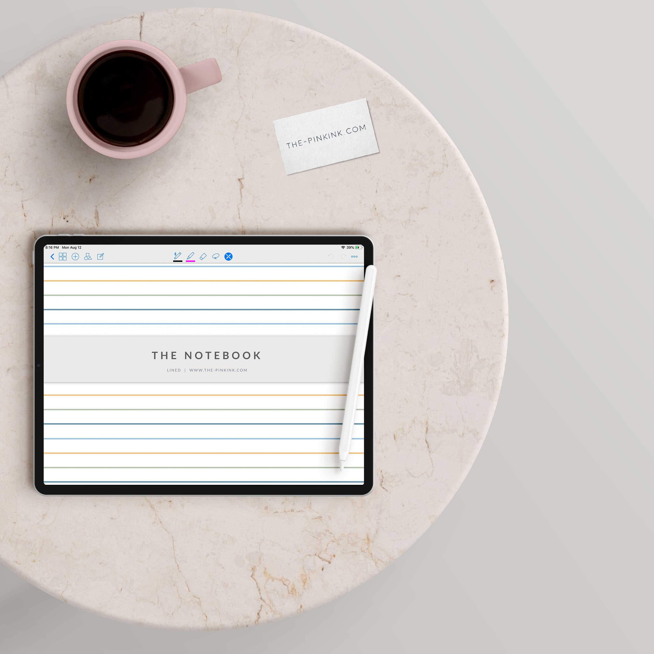 Student Digital Notebook for Goodnotes Subject Notebook Template