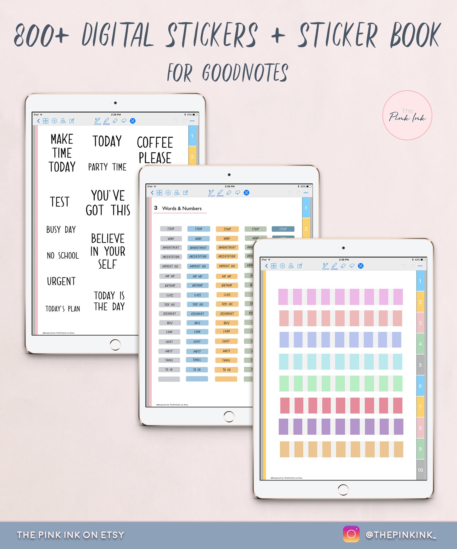 Happy Planner Digital Sticker Goodnotes Stickers Planner Etsy