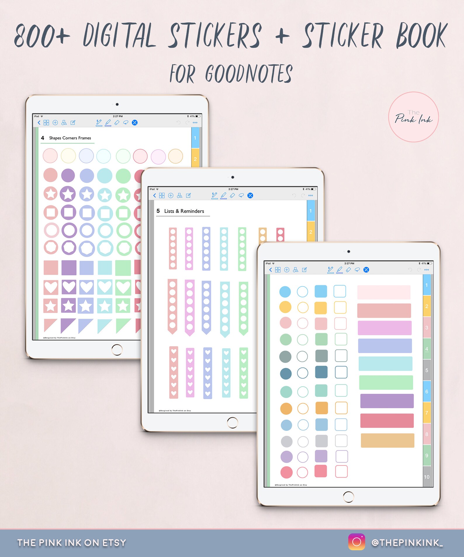Happy Planner Digital Sticker Goodnotes Stickers Planner Etsy