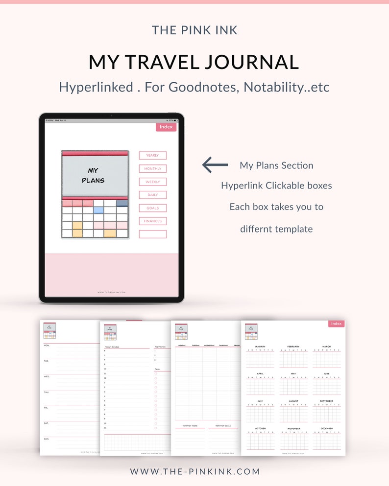 Life Journal Digital Journal Productivity Planner Goodnotes Etsy