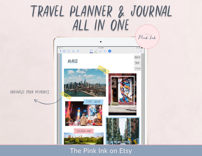 Digital Travel Journal, Travel Planner, and Traveler's Notebook All in