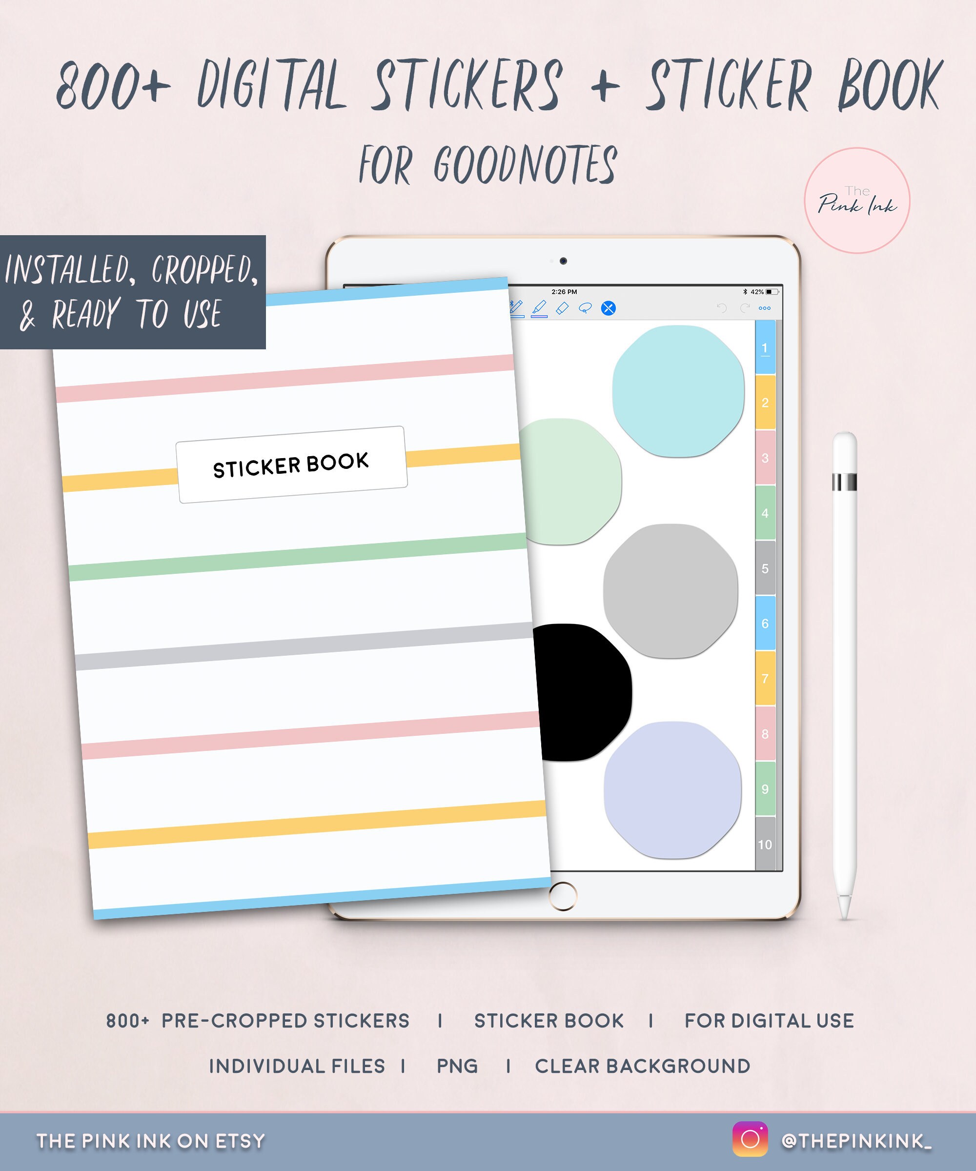 Happy Planner Digital Sticker Goodnotes Stickers Planner Etsy