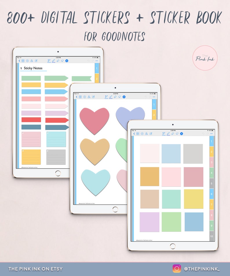 Happy Planner Digital Sticker Goodnotes Stickers Planner Etsy