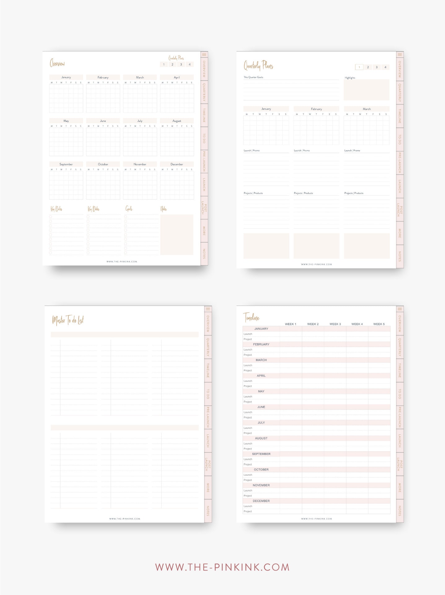 Launch Digital Planner Business Launch Planner Digital Product Launch