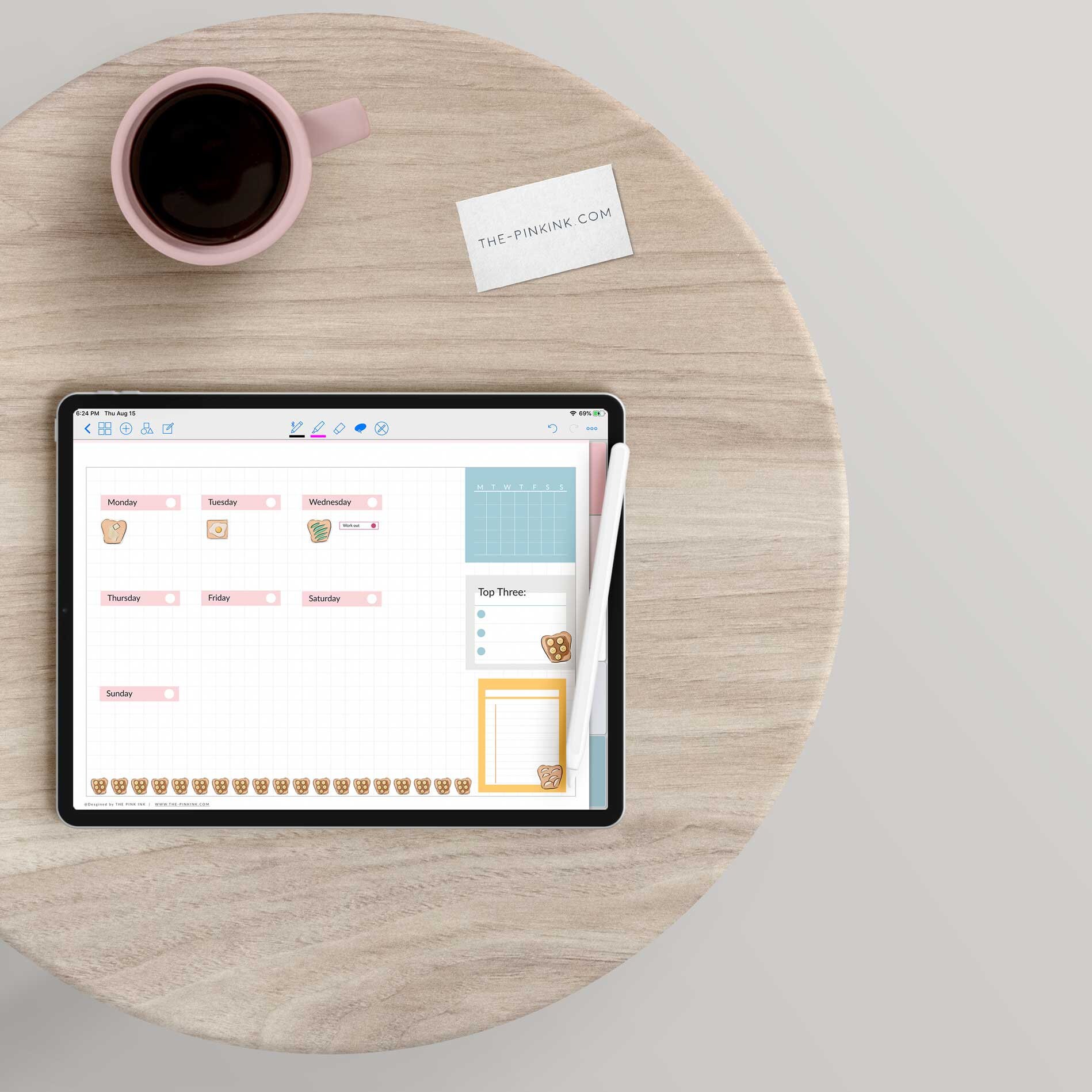 Digital Stickers, Digital Planner Sticker, Plan With Me Toaste Stickers ...