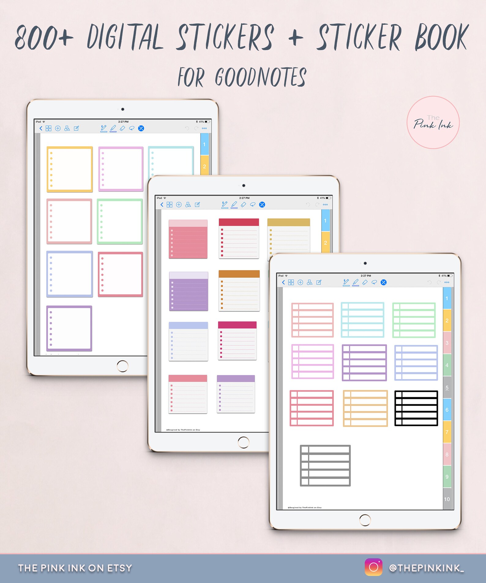 Happy Planner Digital Sticker Goodnotes Stickers Planner Etsy