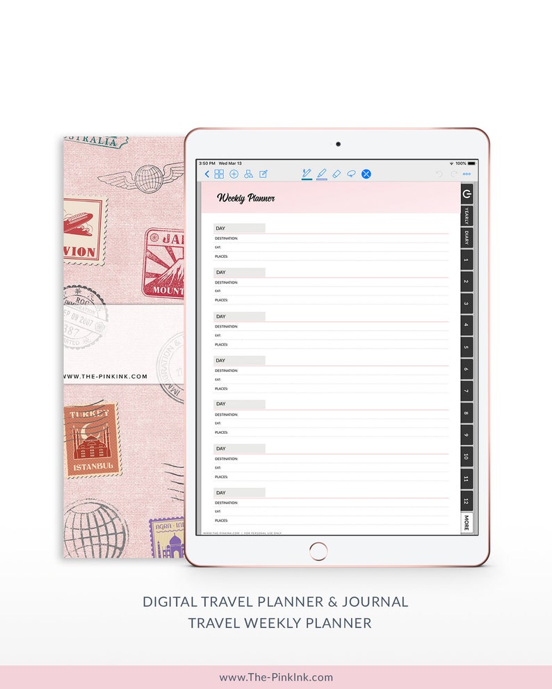 Travel Planner Vacation Planner Travel Journal Etsy