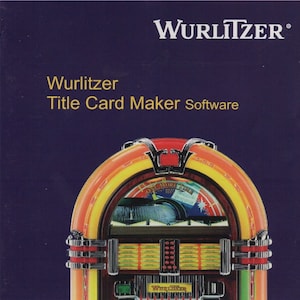 WURLITZER title card maker CD omt 1015