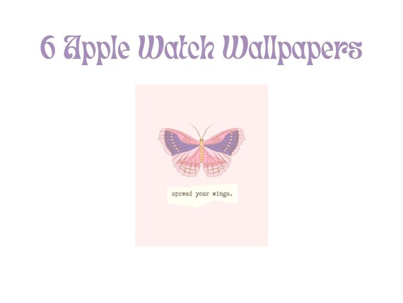 6 Apple Watch Wallpaper Pink Aesthetic Wallpaper for Apple | Etsy