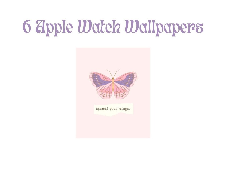 6 Apple Watch Wallpaper Pink Aesthetic Wallpaper for Apple | Etsy