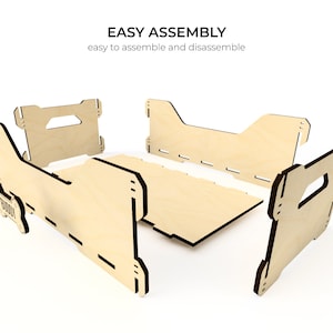 Laser Cut Dog Toy Holder - Portable and Easy to Assemble