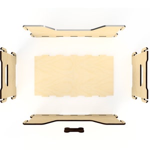 Pet Toy Box Laser Files - Collapsible and Easy to Transport