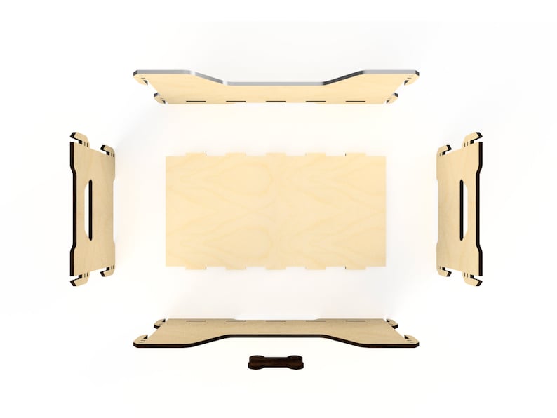 Pet Toy Box Laser Files - Collapsible and Easy to Transport