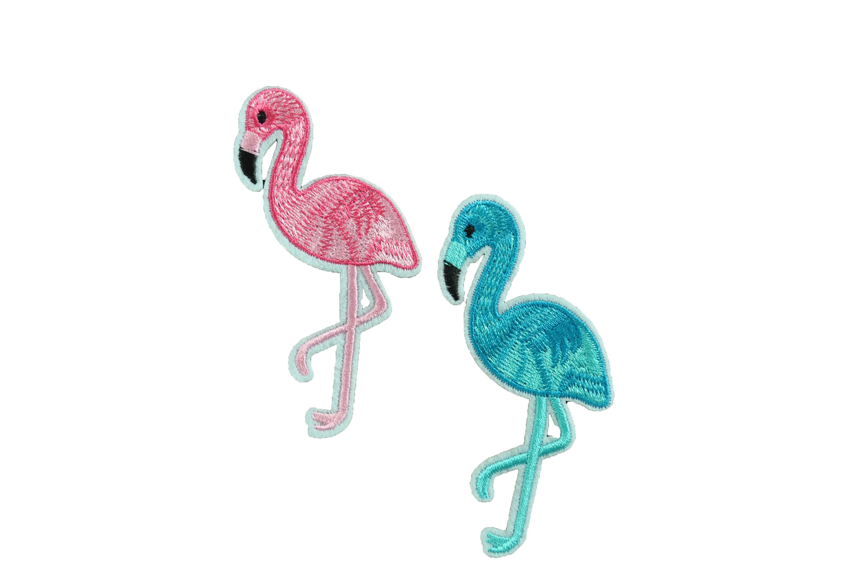 Écusson Brodé Flamant Rose – Patch à Coudre – 11,3 X 5 Cm – Décoration Vêtements, Sacs, Vestes - 6